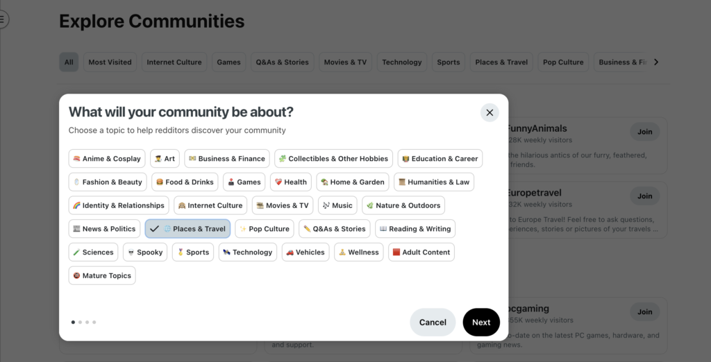 community Reddit